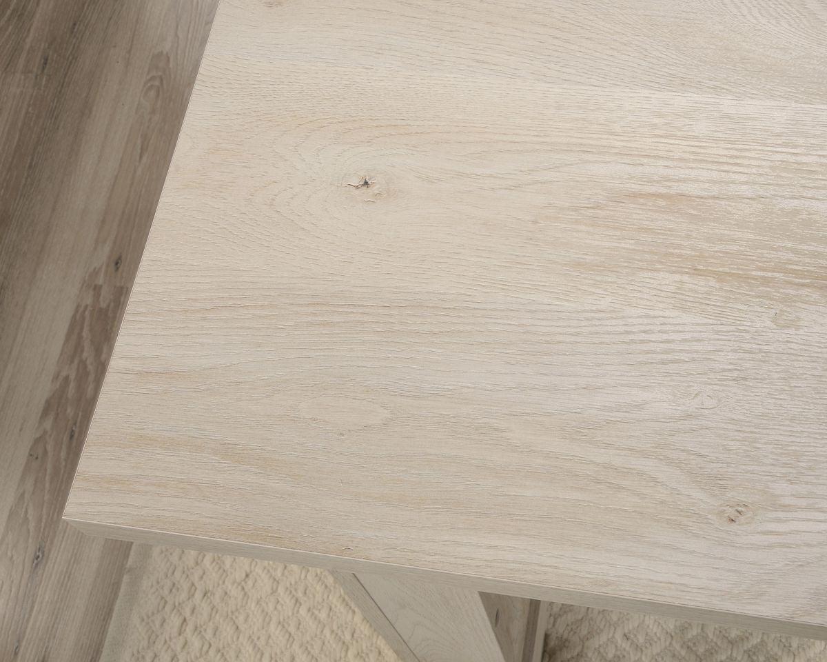 a close up of a wooden table top