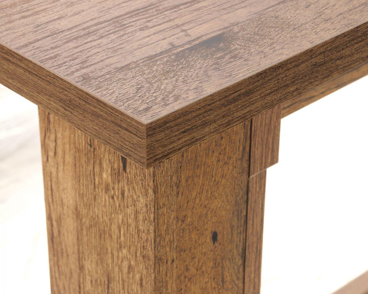 a close up of a wooden table top