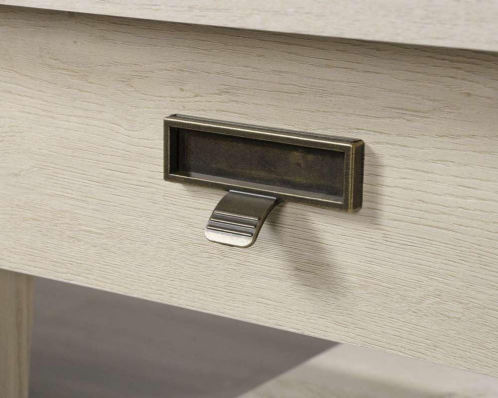 a close up of a drawer with a metal handle