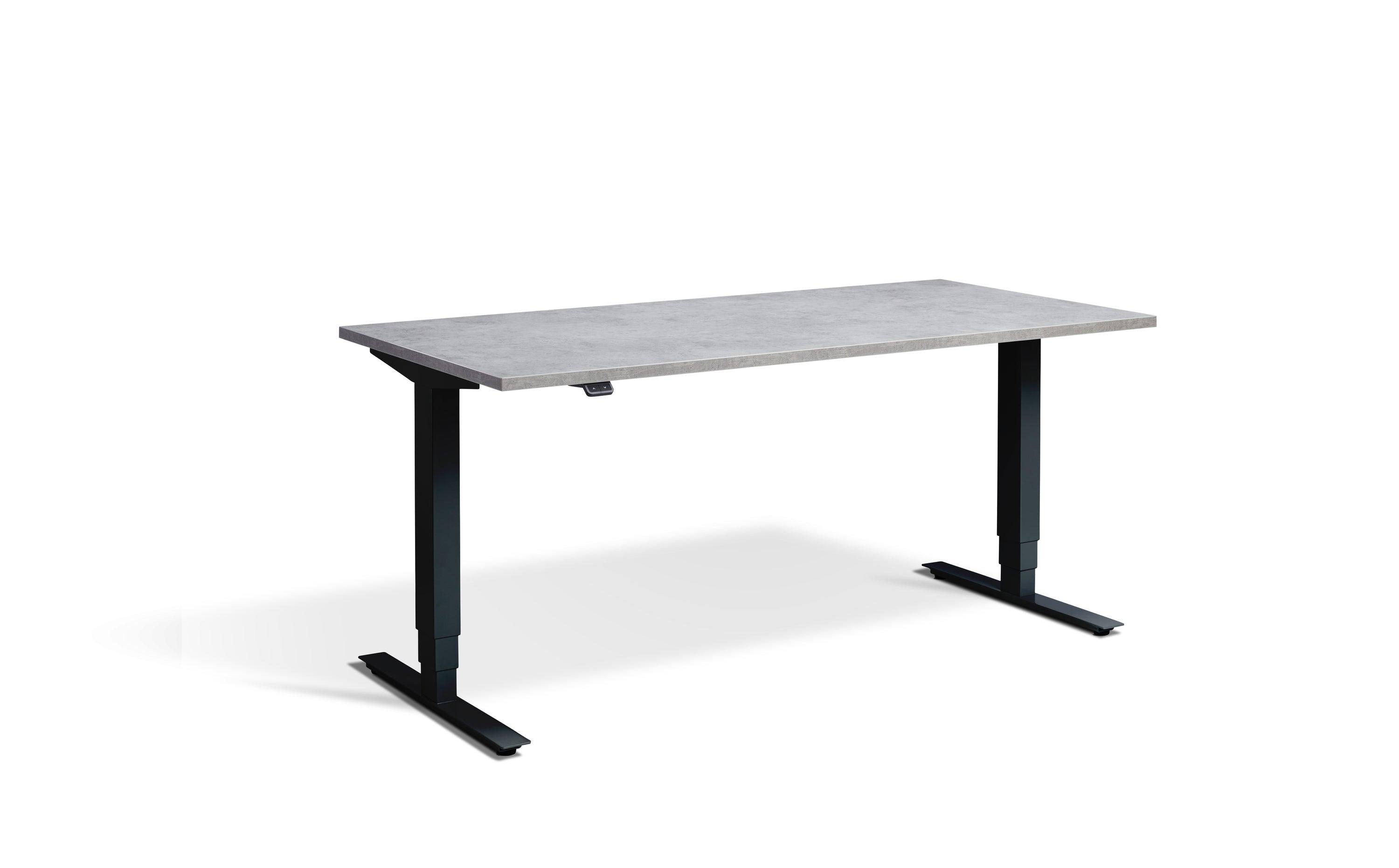 a white table with black legs on a white background