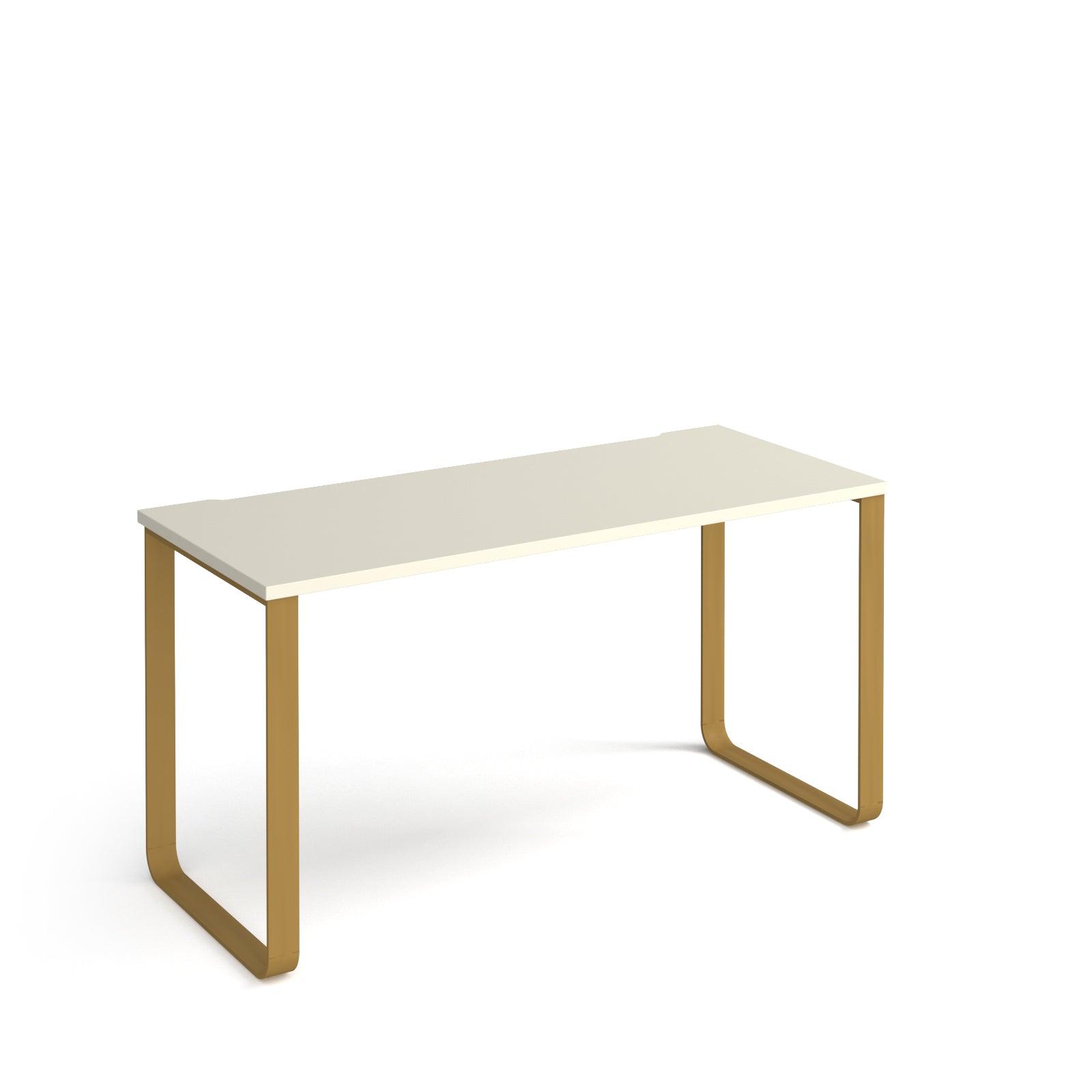 a white table with gold legs on a white background