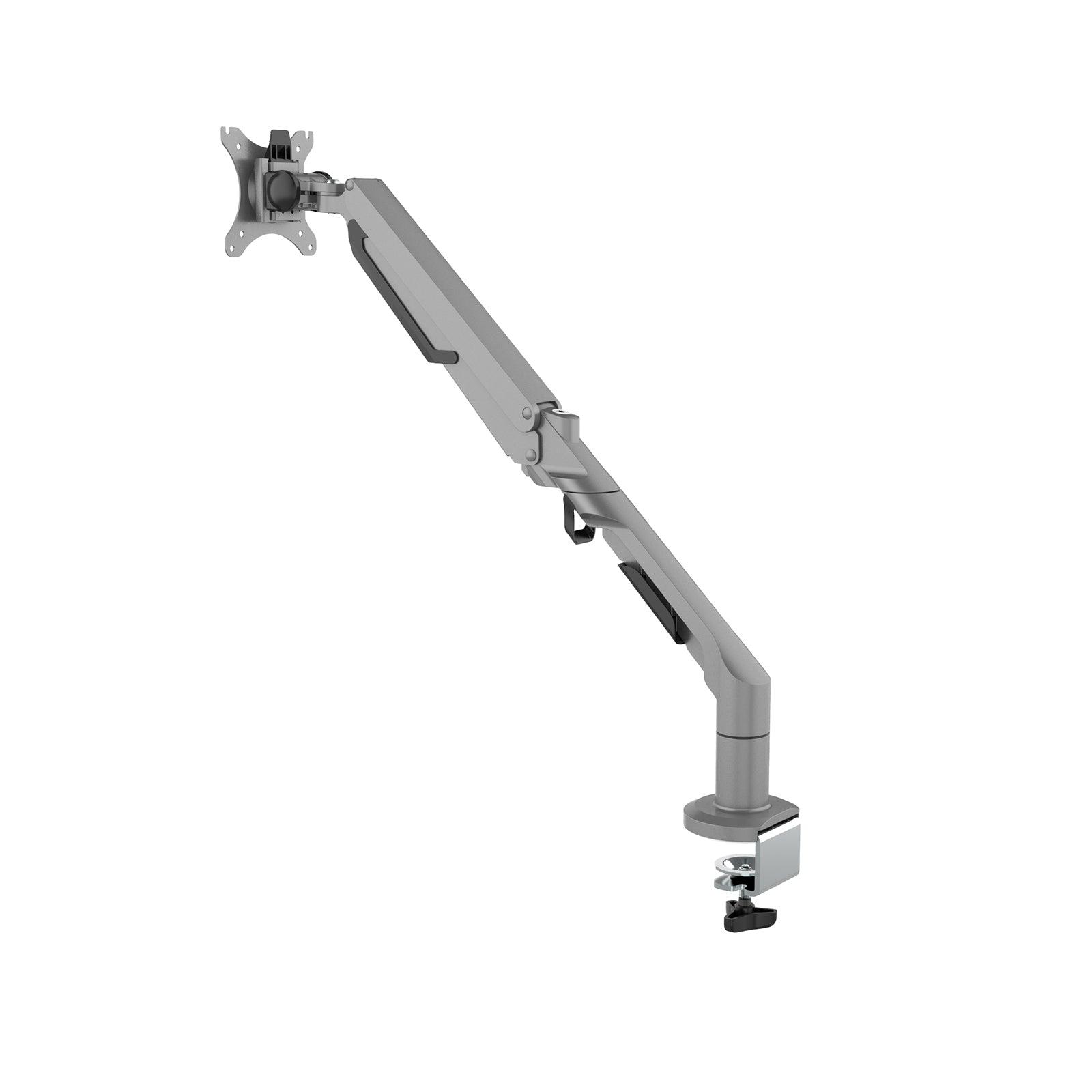 a computer monitor arm on a white background